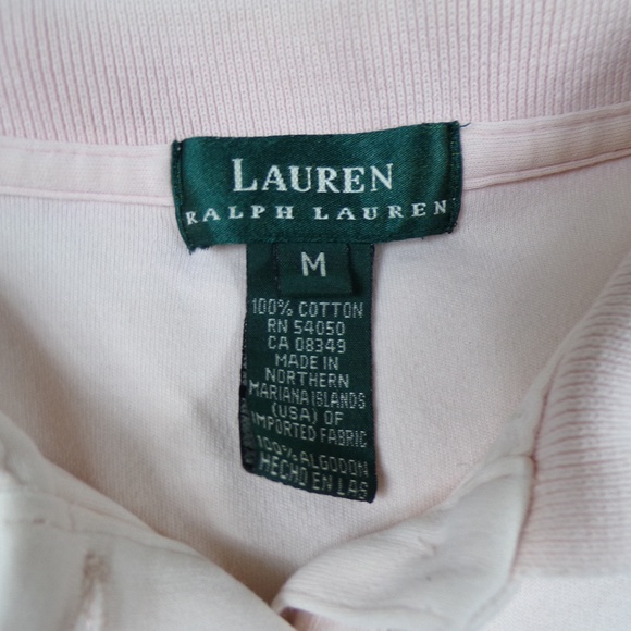 Ralph Lauren Polo Shirt Women's Size M Sleeveless Cotton Monogram Salmon 54050 - Picture 3 of 9